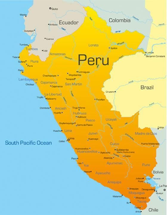 map of peru